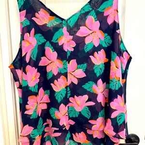 Swing Tank Top in double layered Chiffon NWT Size 24